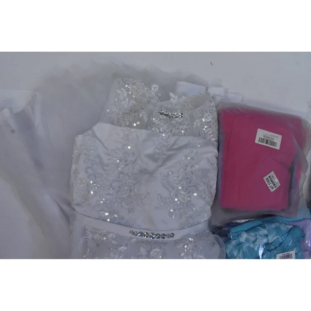 Wholesale Bulk Lot Of 11 Girls Size Large 10/12 Mixed Season Tops Bottoms